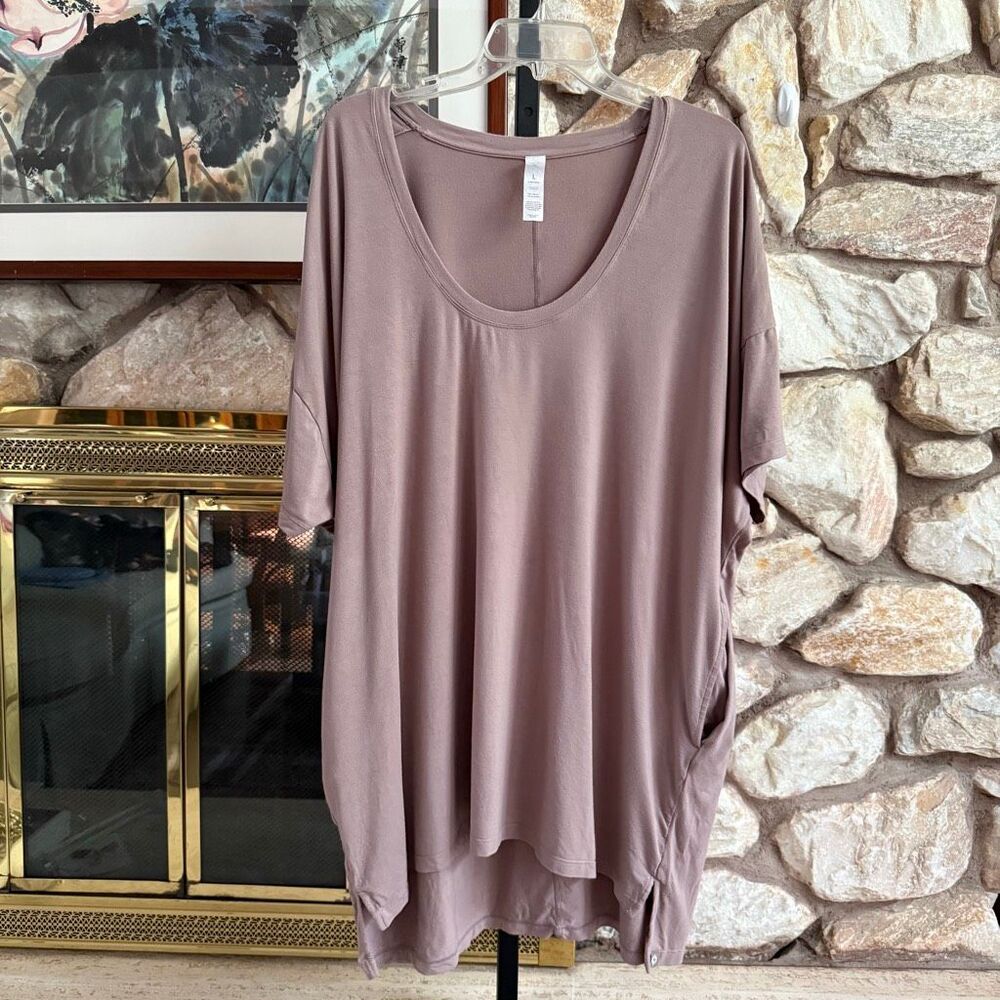 Popflex Supertee in Toffee Apple oversized activewear cozy relaxed